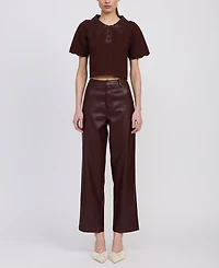 En Saison Women's Delphine Polo Collar Top