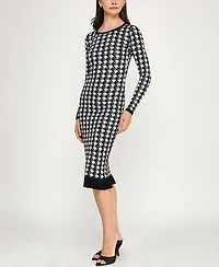 Bcx Juniors' Long Sleeve Midi Sweater Dress