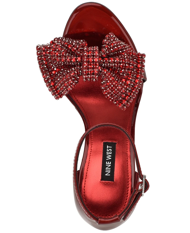Nine West Women's Tansie Embellished High Stiletto Dress Sandals