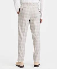 Tayion Collection Men's Classic-Fit Plaid Suit Separate Pants