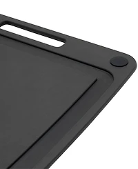 Zwilling Plant Fiber 14x11.25" Slate with Juice Grooves and Silicone Feet Cutting Board