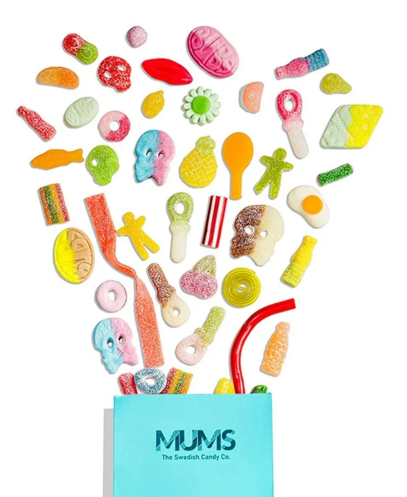 Mums Sweet and Sour Swedish Candy Mix with Bubs