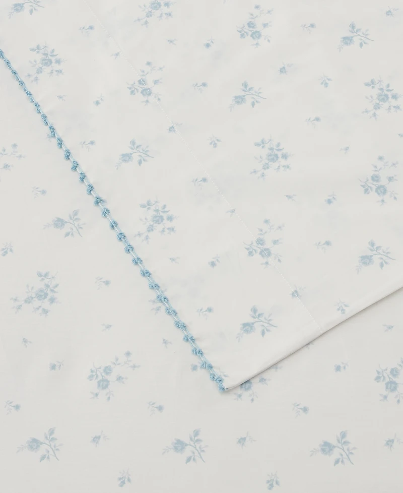 Sunham Callie Floral 200-Thread Count 4-Pc. Sheet Set