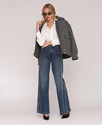 Avec Les Filles Women's Long Sleeve Aviator Jacket