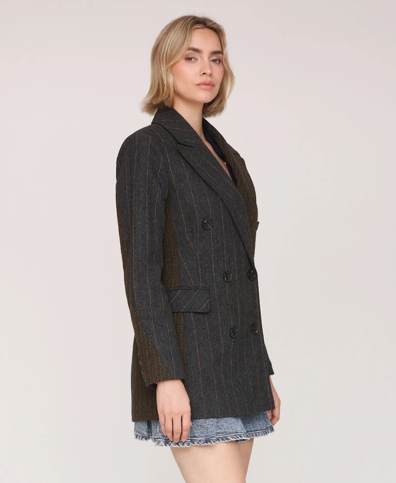 Avec Les Filles Women's Collar Jacket