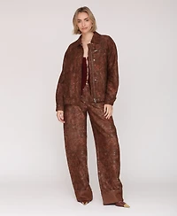Avec Les Filles Women's Oversized Bomber Jacket
