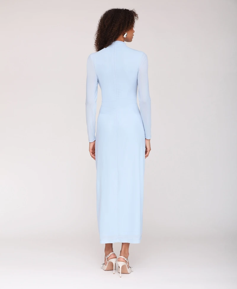 Avec Les Filles Women's Mock Neck Maxi Dress