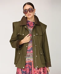 Avec Les Filles Women's Utility Cape Anorak