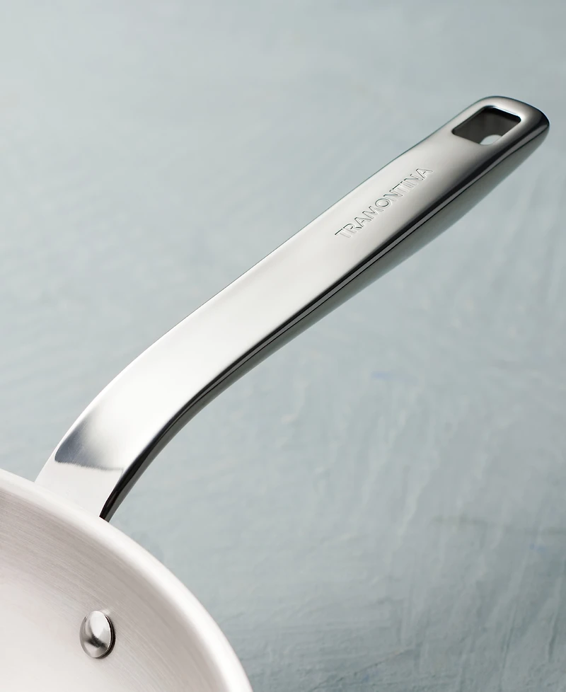 Tramontina Tempo Tri-Ply Base Stainless Steel 14-Pc. Cookware Set with Glass Lids