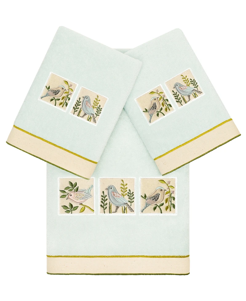 Linum Home Cotton Belinda Embellished 3-Pc. Towel Set