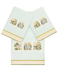 Linum Home Cotton Belinda Embellished 3-Pc. Towel Set