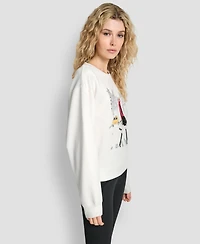 Dkny Women's Crossing Times Square Print Sweatshirt