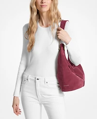 Michael Kors Sonny Suede Medium Hobo Shoulder