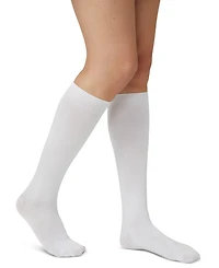 Hue Women's Flat Knit Knee High Socks 3 Pair Pack