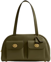 Coach Originals Twin Turnlock Medium Waxed Leather Bag