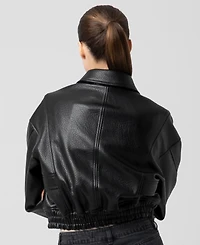 Blank Nyc Women's Solid Bomber Jacket