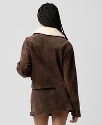 Blank Nyc Women's Sherpa Collar Jacket