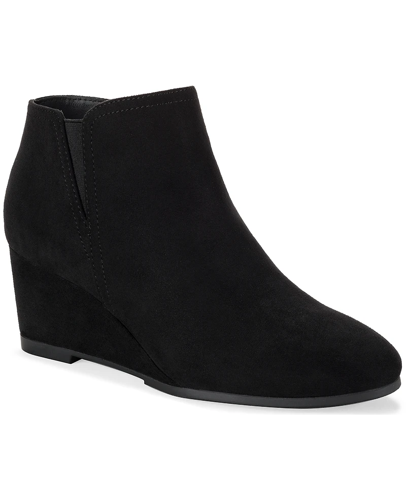 Style & Co Women's Poppyy Wedge Heel Booties, Macy's Exclusive