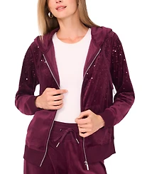 Vince Camuto Women's Long Sleeve Zip-Front Hoodie Jacket