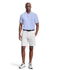 Pga Tour Men's Heathered Stripe Golf Polo Shirt