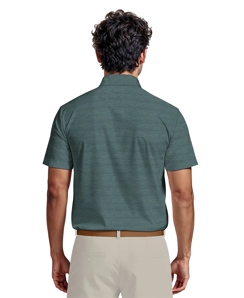 Pga Tour Men's Textured Polo Shirt
