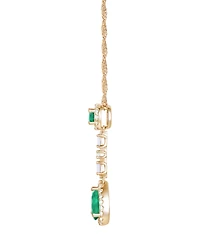 Macy's Ruby (1-1/6 ct. t.w.) and Diamond (1/4 18" Lariat Necklace 14k Gold