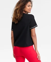 I.n.c. International Concepts Women's Embellished T-Shirt