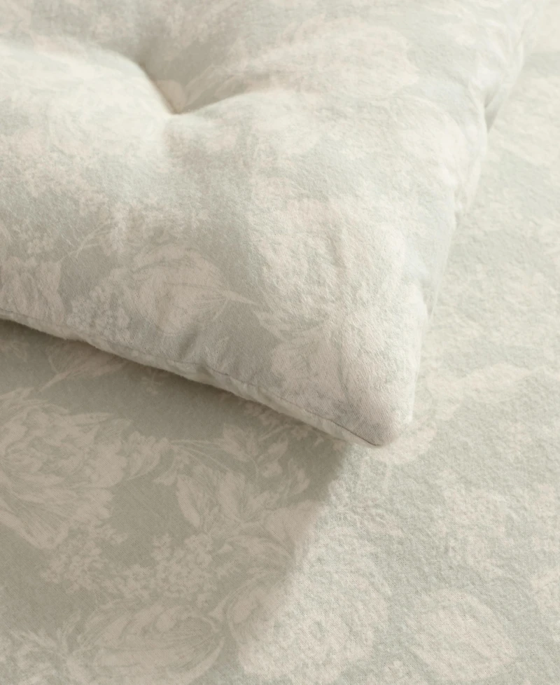 Laura Ashley Meredith Printed Flannel 3-Pc. Comforter Set