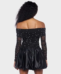 Alex & Sophia Women's Embellished Off-The-Shoulder Top