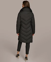 Donna Karan New York Women's Stretch Zip Closure Coat