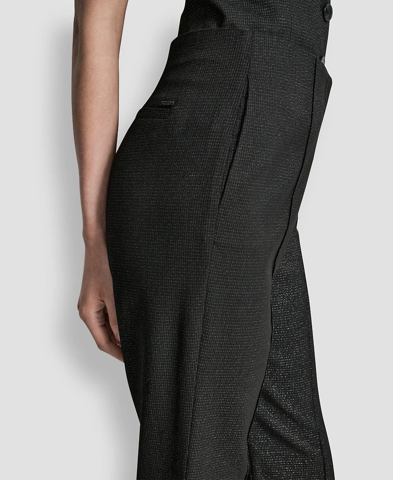 Dkny Women's Fit and Flare Mid Rise Trousers