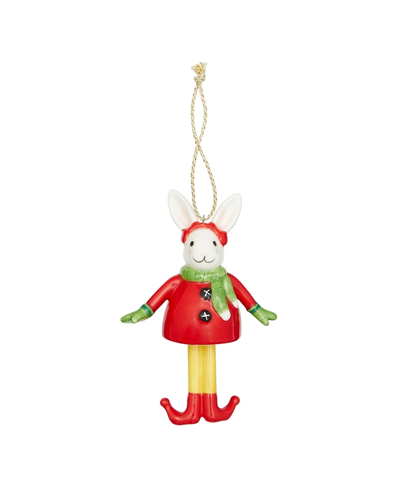 Spode Kit Kemp Christmas Bell Bunny Ornament