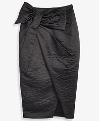 On 34th Women's Satin Bow Wrap Midi Skirt, Macy's Exclusive