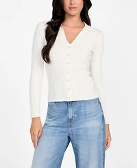 Guess Women's Long Sleeve Ribbed Miranda Sweater