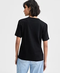 On 34th Women's Paillette Embellished T-Shirt, Macy's Exclusive