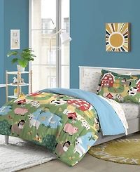 Dream Factory Barnyard Animals 7-Pc. Comforter Set, Full