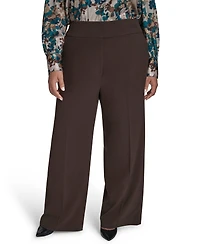 Calvin Klein Plus Mid-Rise Wide-Leg Pants