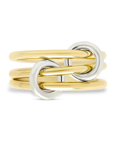 Sterling Forever Tamsen Linked Stacking Ring Set