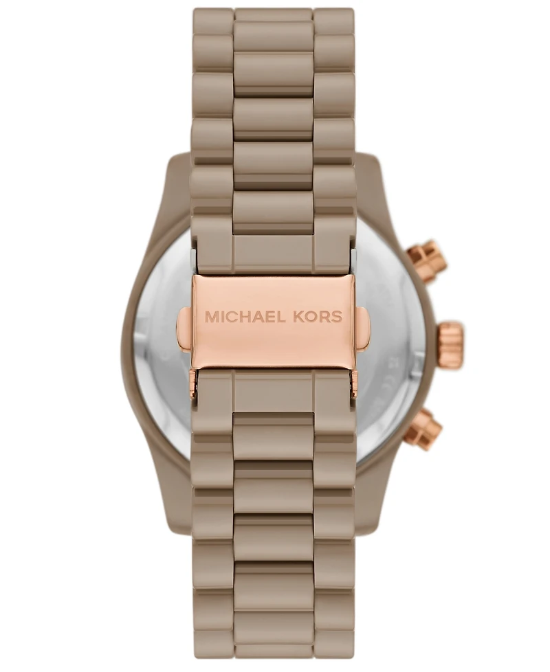 Michael Kors Women's Lexington Chronograph Mink Ceramic Watch, 38mm