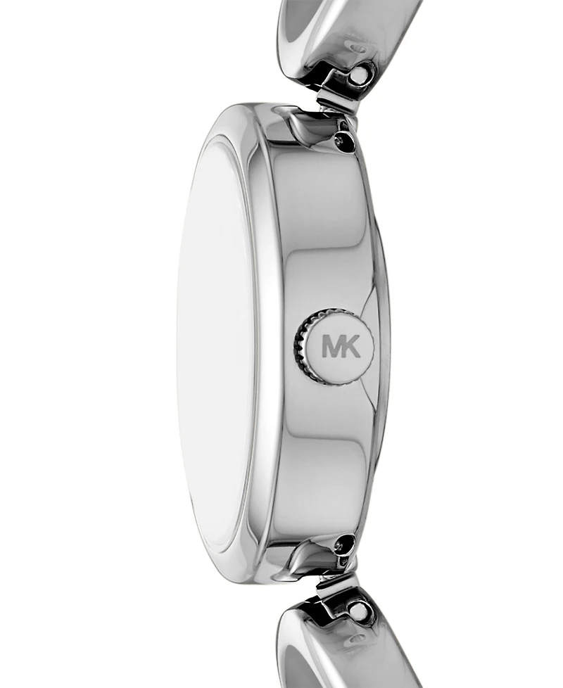 Michael Kors Women's Maude Three-Hand Silver-Tone Stainless Steel Watch, 22mm