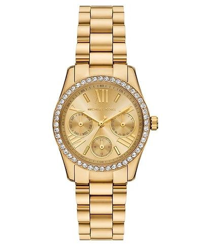 Michael Kors Women's Lexington Multifunction Gold-Tone Stainless Steel Watch, 34mm