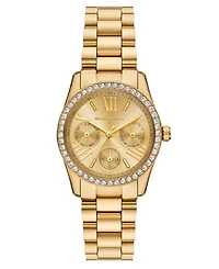 Michael Kors Women's Lexington Multifunction Gold-Tone Stainless Steel Watch, 34mm
