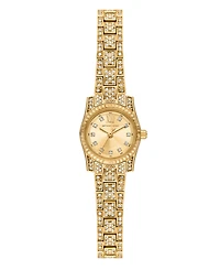Michael Kors Women's Lexington Three-Hand Gold-Tone Stainless Steel Watch, 19mm