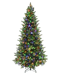 Puleo 6.5' Pre-Lit Linden Fir Artificial Tree