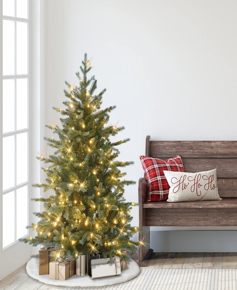 Puleo 4.5' Pre-Lit Linden Fir Artificial Tree
