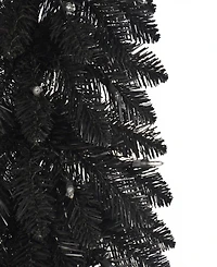 Puleo 6' Pre-Lit Artificial Alpine Pencil Tree