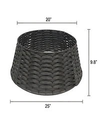 Puleo 25" Round Christmas Tree Collar Skirt