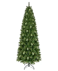 Puleo 7.5' Slim Teton Pine Artificial Christmas Tree