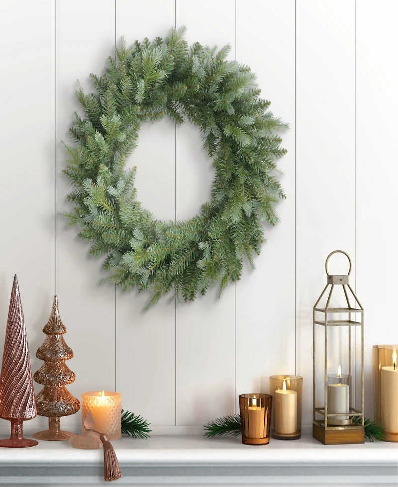 Puleo 24" Linden Fir Artificial Christmas Wreath