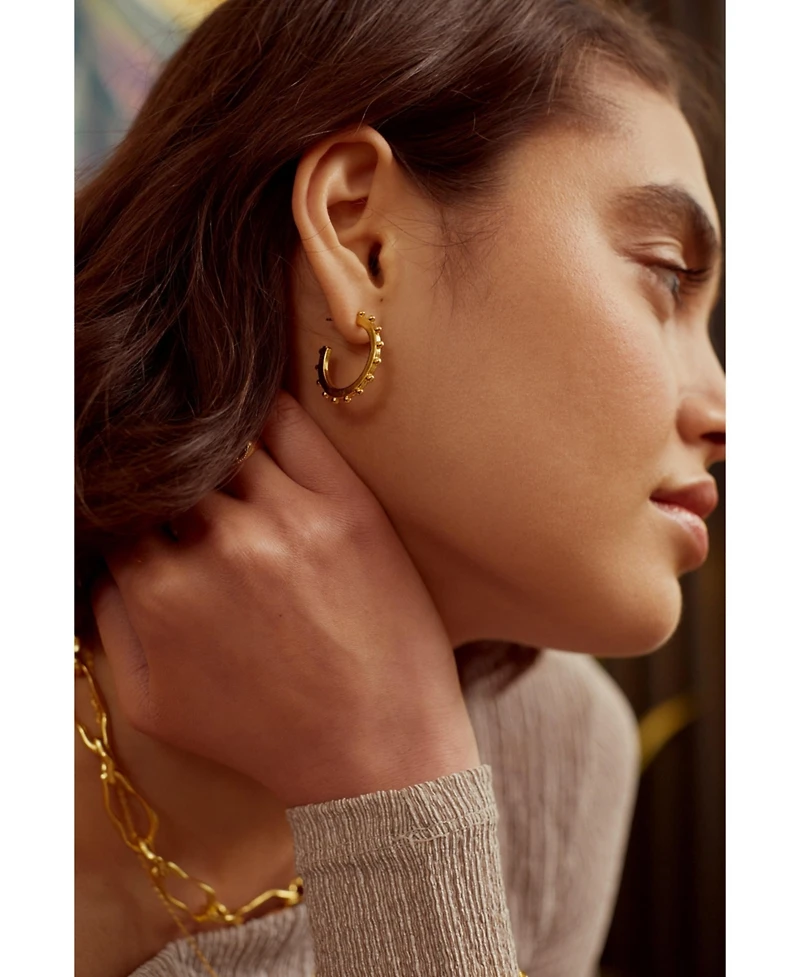 Ottoman Hands Aida Hoop Earrings